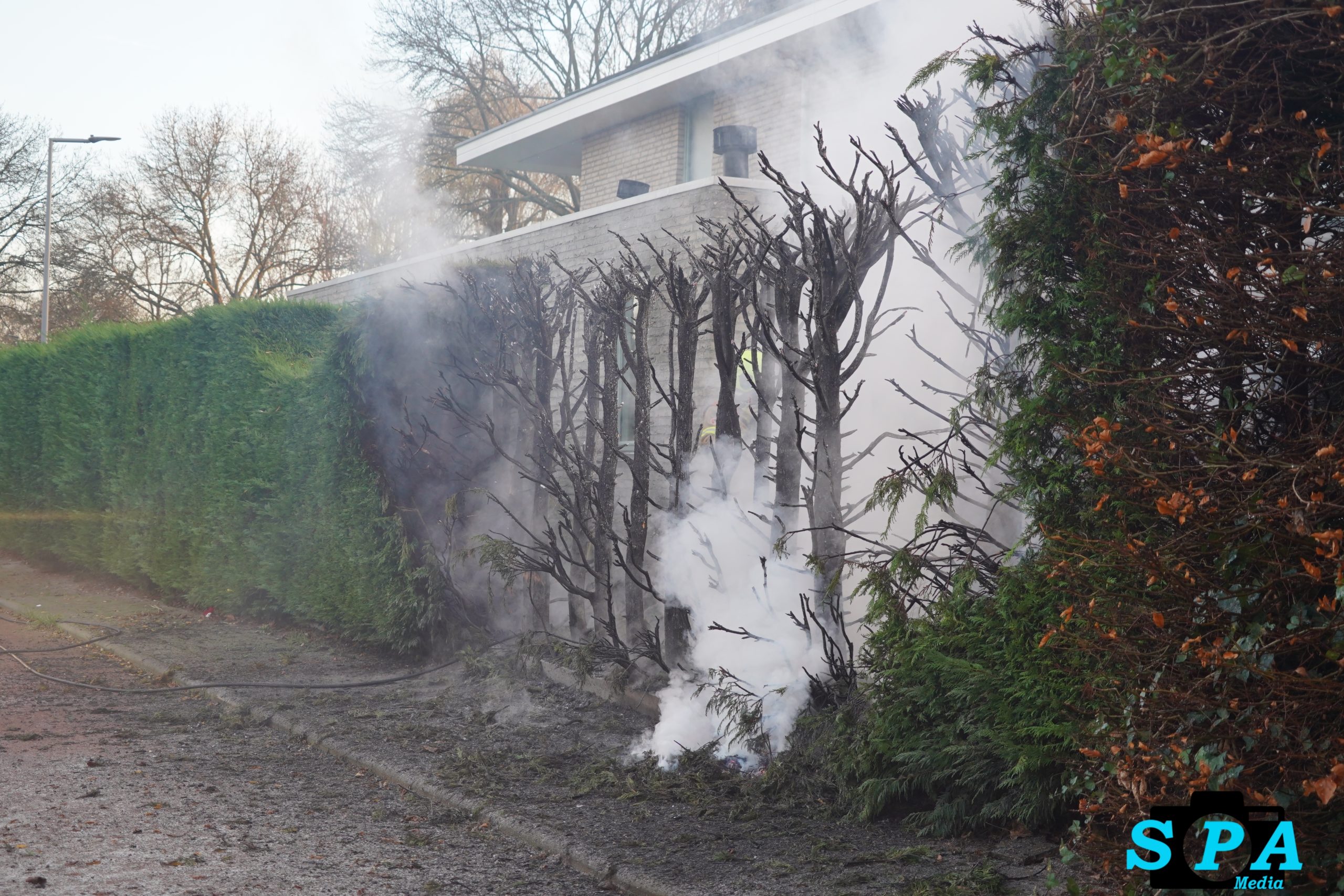 Forse rookontwikkeling bij brand Voorhout Rotterdam