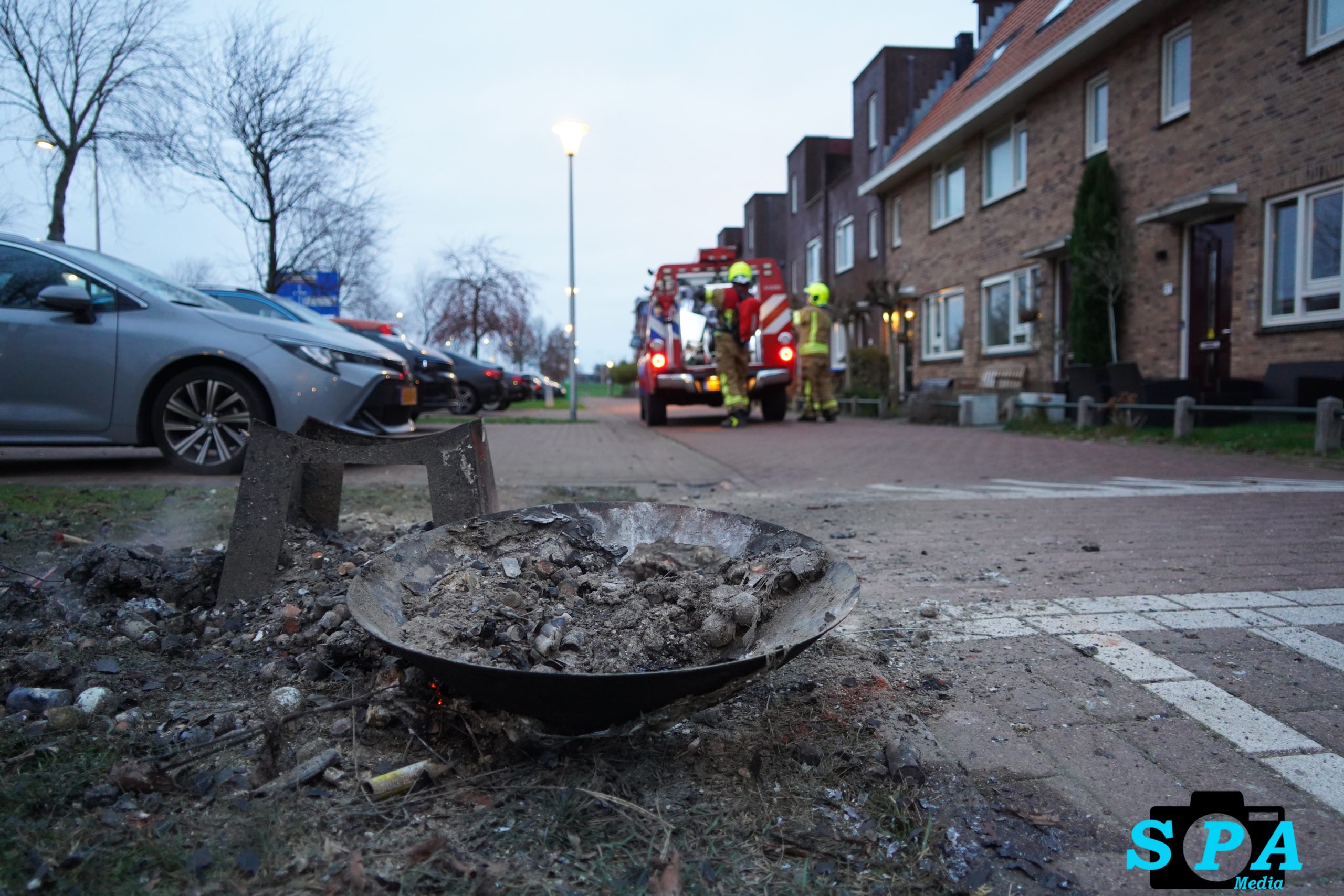 Nabrander van de jaarwisseling zorgt voor korte inzet brandweer Berkel en Rodenrijs