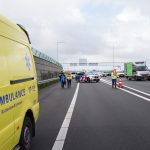 Kop-staart aanrijding op toerit A16 Bergschenhoek
