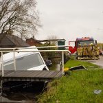 Gaslekkage nadat bestelbus te water raakt Noordeindseweg in Berkel en Rodenrijs