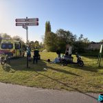 Fietser en scooterrijder in botsing op bromfietspad Landscheiding Noord Bergschenhoek