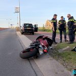 Motorrijder crasht tijdens politieachtervolging op Oudelandselaan in Berkel en Rodenrijs
